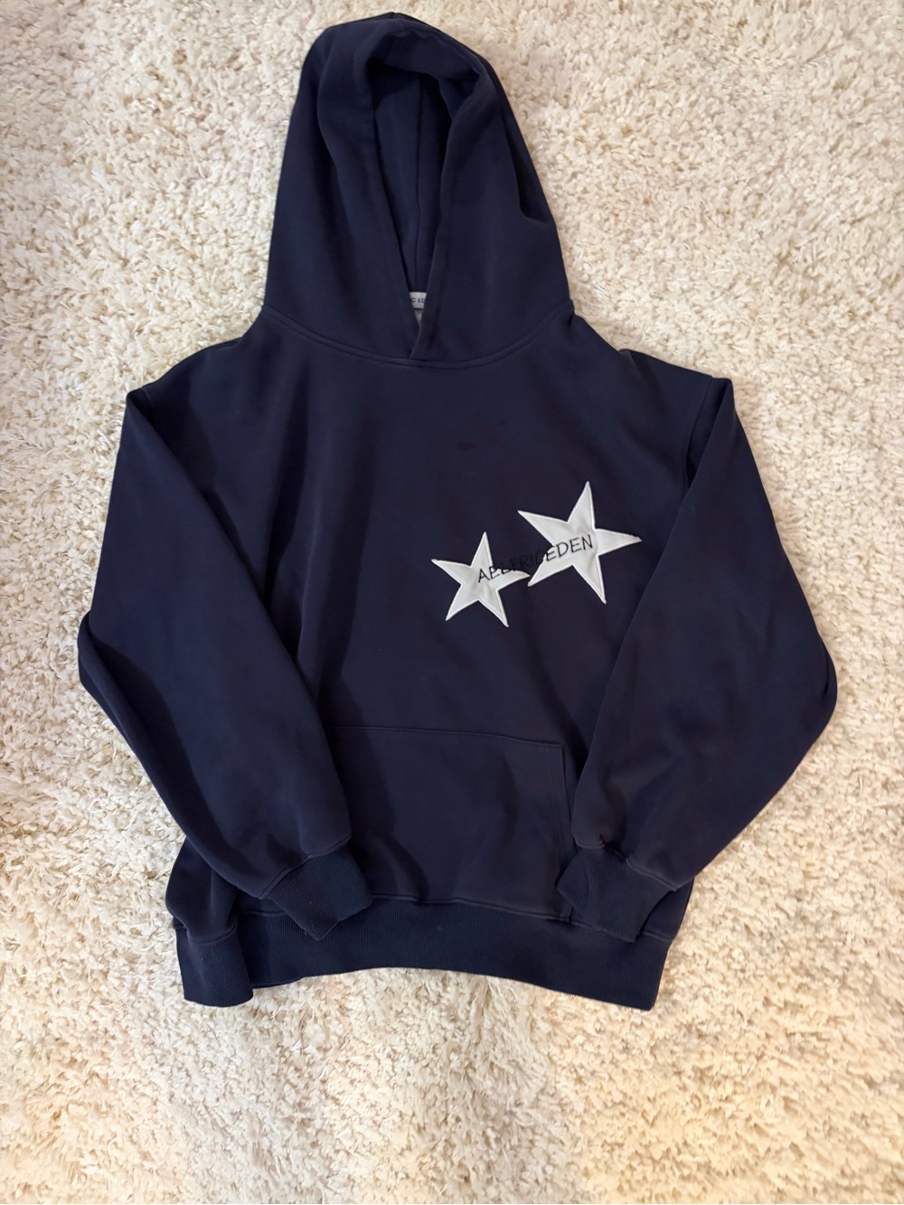 Women’s Navy Hoodie with Star Graphic